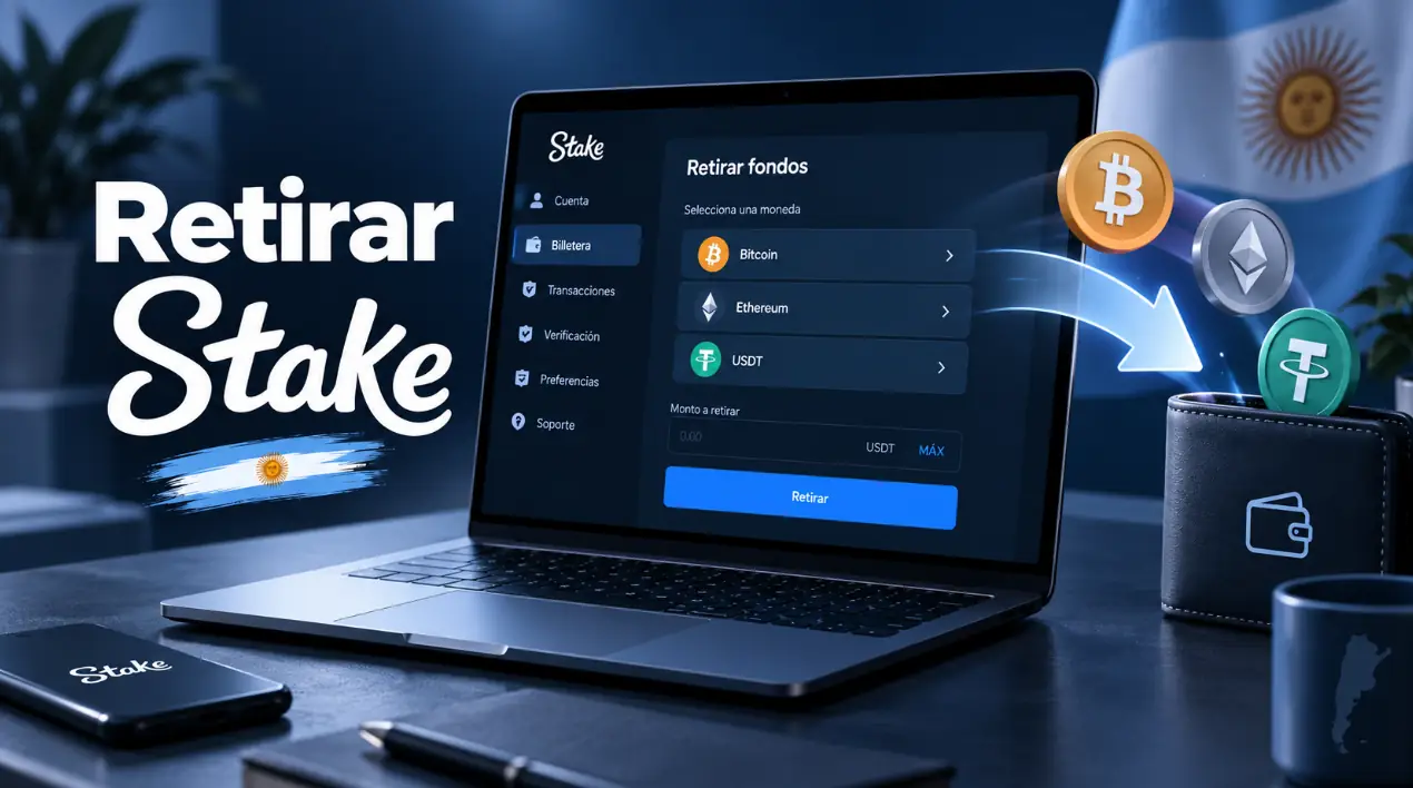 Cómo retirar dinero de Stake
